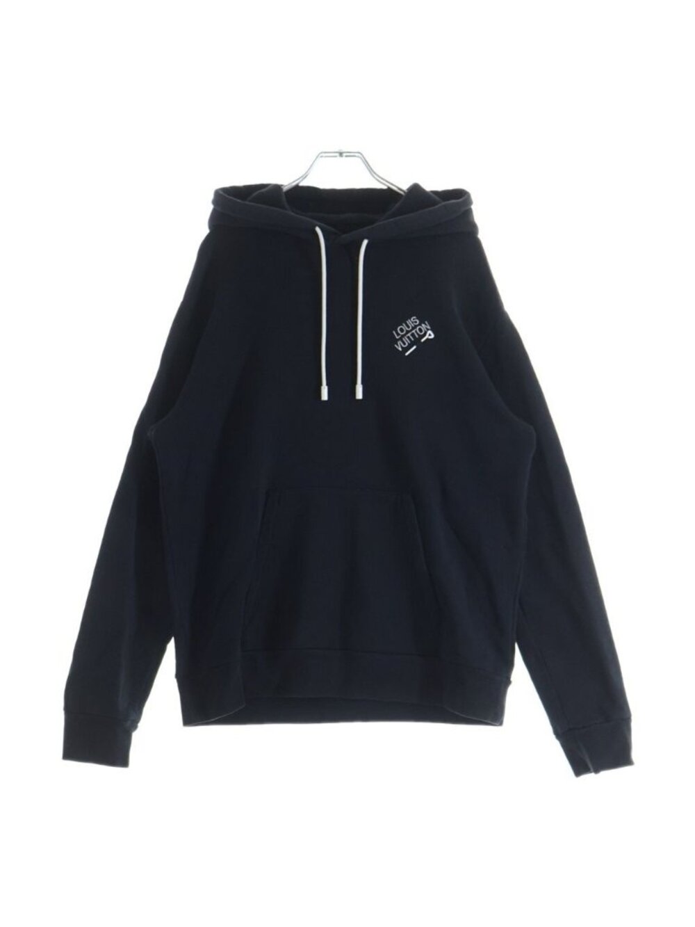 Louis Vuitton Signature Logo Sweatshirt Pullover Hoodie Black